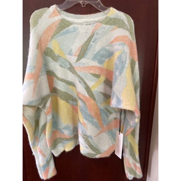 Rachel Zoe Eyelash Cropped Sweater Multicolor XS NWTs - Picture 1 of 5